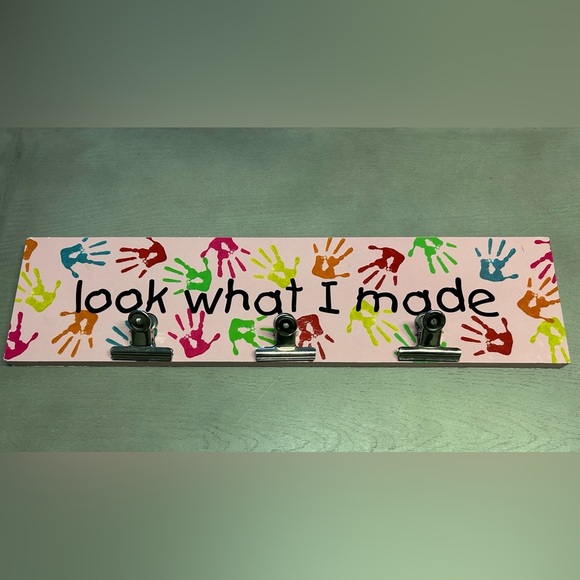 Children’s Art Display Plaque Wall Decor Kids Bedroom Classroom Decor Art Hanger - Picture 1 of 16